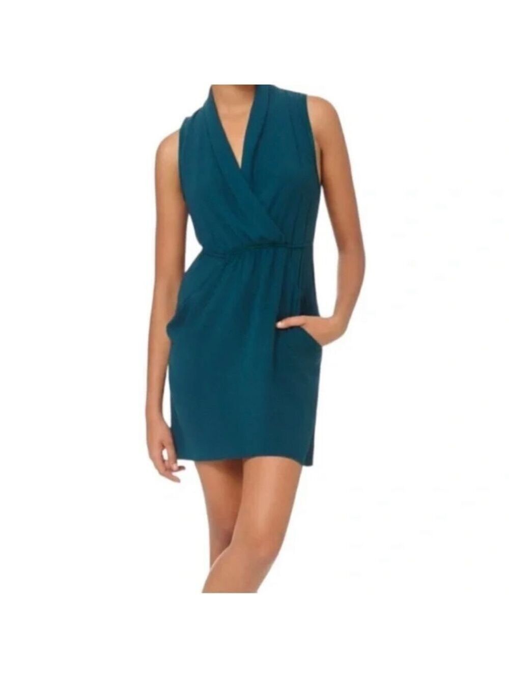 ARITZIA Wilfred Sabine Pine Green Dress Sz S